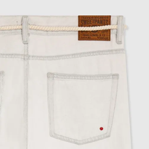 Homme SWEET PANTS BOOTCUT FIT OFF WHITE