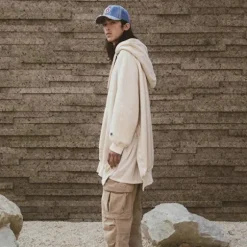 Homme SWEET PANTS CORDUROY CARGO WHITE PEPPER