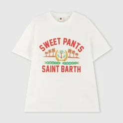 Femme SWEET PANTS CRUISE TEE SAINT BARTH OFF WHITE