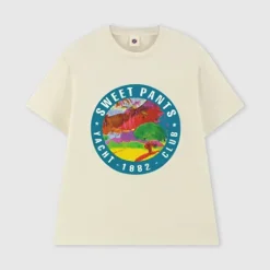 Homme SWEET PANTS CRUISE TEE YACHT CLUB CREAM