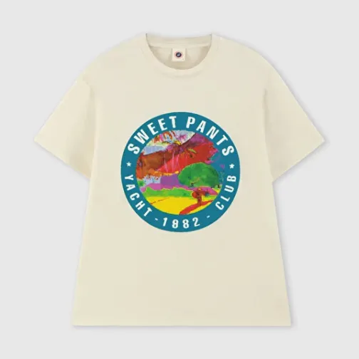 Homme SWEET PANTS CRUISE TEE YACHT CLUB CREAM
