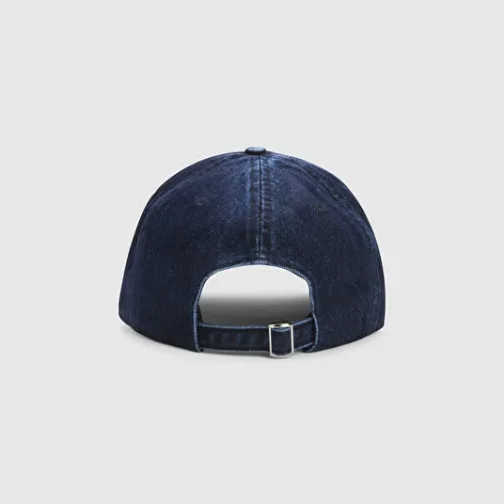 SWEET PANTS DENIM USED CAP DARK BLUE