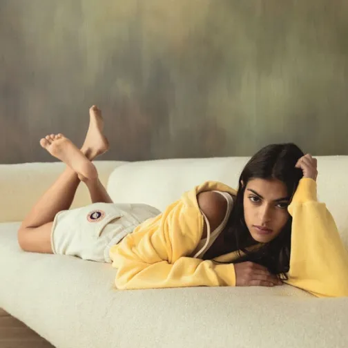 Femme SWEET PANTS ENDLESS ZIP UP GOLDEN
