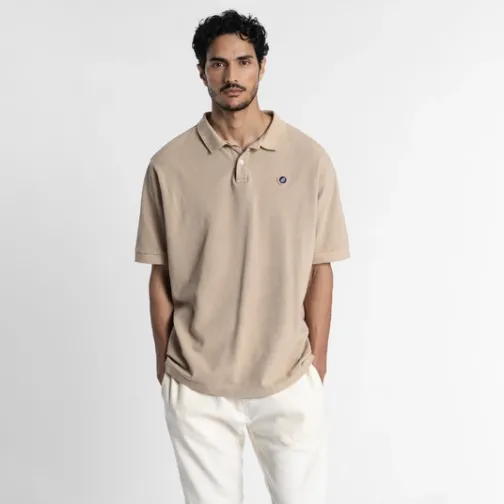 Homme SWEET PANTS FADED POLO WHITE PEPPER