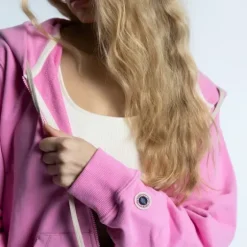Femme SWEET PANTS ICONIC ZIP UP PEONY