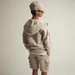 Enfant SWEET PANTS KID ICONIC ZIP WHITE PEPPER