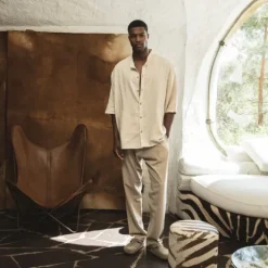 Homme SWEET PANTS LA TUNIQUE BOXY CREAM