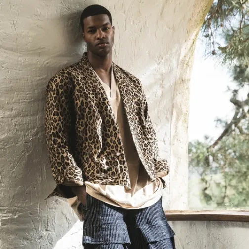 Homme SWEET PANTS LA VESTE LEOPARD