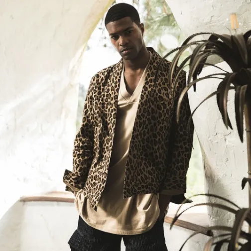 Homme SWEET PANTS LA VESTE LEOPARD
