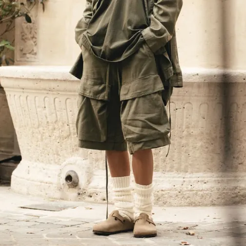 Femme SWEET PANTS LE BERMUDA LIN ARMY