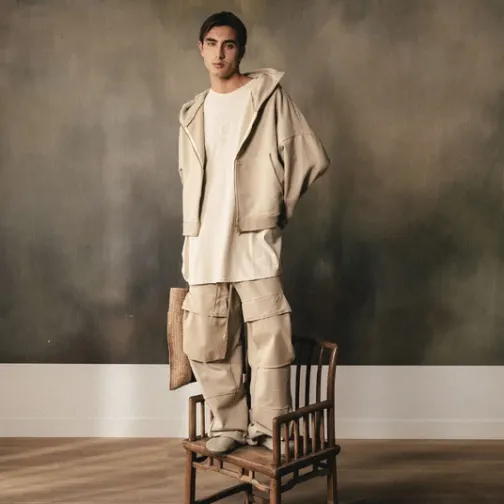 Homme SWEET PANTS LE CARGO WHITE PEPPER