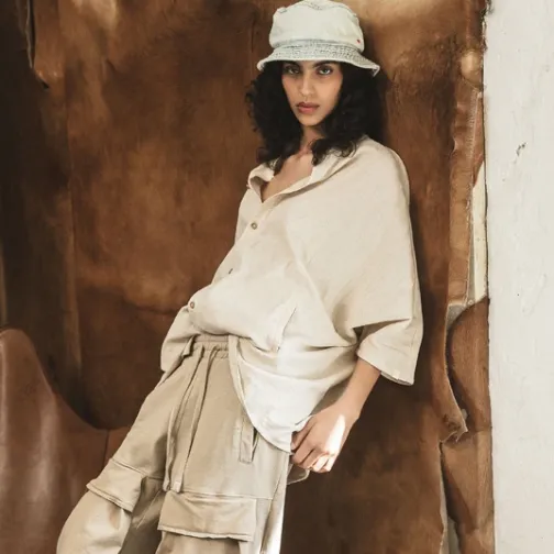 Femme SWEET PANTS LE CARGO WHITE PEPPER