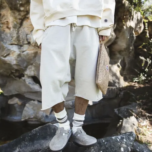 Homme SWEET PANTS LE SHORT BAGGY CREAM