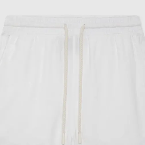 Homme SWEET PANTS LINEN SHORT OFF WHITE