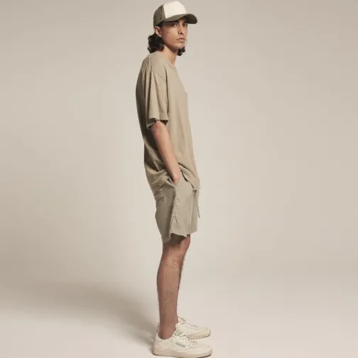 Homme SWEET PANTS LINEN SHORT SAND