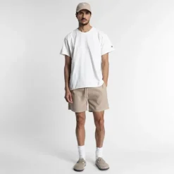 Homme SWEET PANTS LINEN SHORT WHITE PEPPER