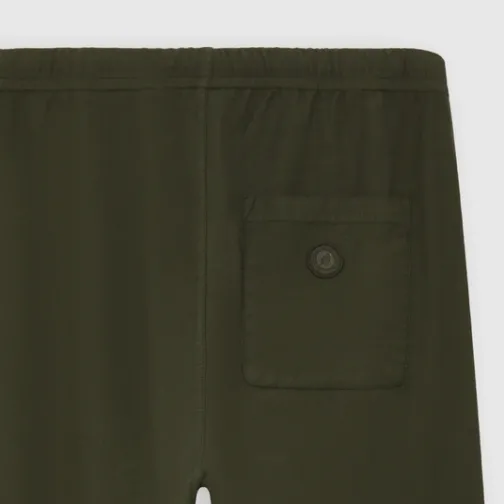 Homme SWEET PANTS LINEN TAPER ARMY