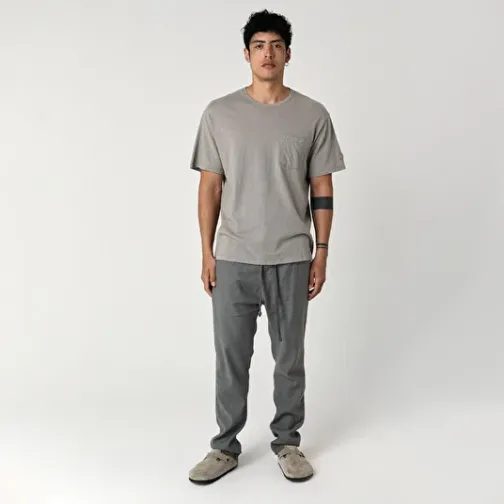 Homme SWEET PANTS LINEN TAPER BOCCAGE