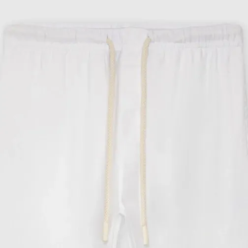 Homme SWEET PANTS LINEN TAPER OFF WHITE
