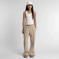 Femme SWEET PANTS PIQUE FLARE WHITE PEPPER