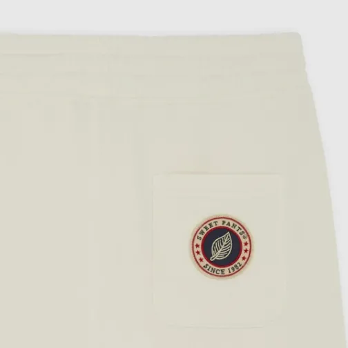 Homme SWEET PANTS WASH BERMUDA OFF WHITE