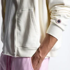 Homme SWEET PANTS WASH ZIP UP OFF WHITE