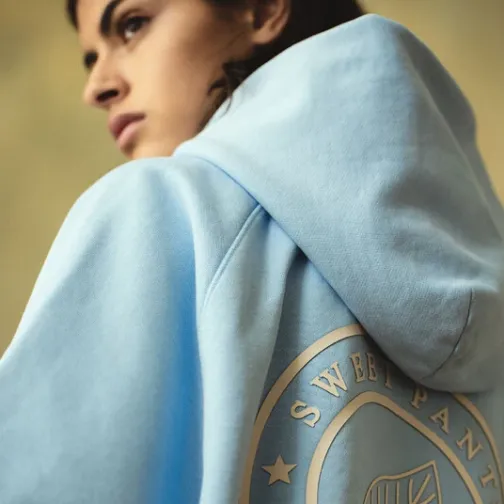 Femme SWEET PANTS YOKE HOODIE VARSITY BLUE